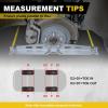 image2Pack Thick Wheel Alignment Plates Tool Kit with Measuring Tapes Car Toe Plates Wheel Alignment Tool for Car Truck SUV BlackSilver