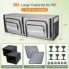image36quot RV Overhead SoftSided Storage Cabinet RV Organizer Storage Cabinet Compatible with MercedesBenz Sprinter Ford Transit ampamp RAM Promaster Vans BlackGrey