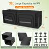 image36quot RV Overhead SoftSided Storage Cabinet RV Organizer Storage Cabinet Compatible with MercedesBenz Sprinter Ford Transit ampamp RAM Promaster Vans BlackBlack