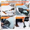 image457quot Extendable Snow Brush and Larger Ice Scrapers for Car Windshield ScratchFree Snow Brush with 360 Pivoting Head ampamp NonSlip Foam Grip Ice Removal Tool for Car SUV Trucks