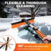 image457quot Extendable Snow Brush and Larger Ice Scrapers for Car Windshield ScratchFree Snow Brush with 360 Pivoting Head ampamp NonSlip Foam Grip Ice Removal Tool for Car SUV Trucks