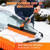 image457quot Extendable Snow Brush and Larger Ice Scrapers for Car Windshield ScratchFree Snow Brush with 360 Pivoting Head ampamp NonSlip Foam Grip Ice Removal Tool for Car SUV Trucks