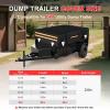 image5 x 8 Waterproof 600D Dump ampamp Utility Trailer Cover Heavy Duty Windproof Dump Trailer Covers AllWeather Protection with Windproof Ropes Fits 5 x 8 FTFits 5W x 8L Dump Utility Trailer