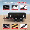 image5 x 8 Waterproof 600D Dump ampamp Utility Trailer Cover Heavy Duty Windproof Dump Trailer Covers AllWeather Protection with Windproof Ropes Fits 5 x 8 FTFits 7W x 14L Dump Utility Trailer