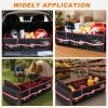 image95L Car Trunk Organizer with Removable Cooler Bag Collapsible Trunk Storage Organizer with Removable Lid  Multi Compartment Waterproof Storage Organization Fits Most Car Truck RedRed