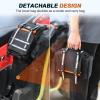 imageATV Fender Bag Waterproof Detachable ATV Rear Storage Bags with Drink Holder ampamp Cooler Compatible with Sportsman Polaris Scrambler Grizzly Kingquad Cfmoto FourTrax Black ampamp RedBlack  Orange