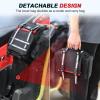 imageATV Fender Bag Waterproof Detachable ATV Rear Storage Bags with Drink Holder ampamp Cooler Compatible with Sportsman Polaris Scrambler Grizzly Kingquad Cfmoto FourTrax Black ampamp RedBlack  Red