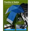 imageCar Awning for SUVTruck RV UV50 Sun Shade Waterproof Roof Rack Awning with Side Wall Heavy Duty Suction Cups ampamp Reinforced Poles for Overland Camping Beach Tailgating BlueBlue