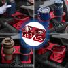 imageCup Holder for Grab Bar Passenger Grab Handle Drink Holder UTV Cupholder Compatible with Polaris RZR XP 1000XP Turbo800900 20082023 Fits Large Bottles ampamp Mugs in 1840 oz RedRed