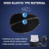 imageFoldable Passenger Motorcycle Gel Rear Seat Cushion 3DHoneycomb Structure Shock Absorption ampamp Breathable Motorcycle Gel Seat Rear Pad for Long Rides SLarge