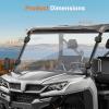imageFront Scratch Resistant Windshield Compatible with CFMOTO UFORCE 1000 20192025 ampamp 1000 XL 20222025 PC UTV Full Windshield Accessories Protects Against Wind Dust Dirt Snow Rain