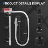imageFuel Transfer Pump with Autostop Sensor and 4 Tank Adapter 24GPM 51quot Hose BatteryPowered Portable Liquid Pump for Gasoline ampamp Diesel Oil RedRed
