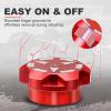 imageGas Fuel Cap Compatible with 20152023 Polaris Slingshot LE SL S R SLR Grand Touring Aluminum Oil Cap Replacement for 2521278BLACKRed