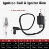 imageIgnition Coil with Spark Plug Compatible with Yamaha Gas Golf Cart G2 G5 G8 G9 G11 G14 19851996 Replacement for J38823102000 JF2823100000 BR8ES