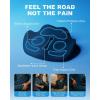 imageMemory Foam Truck Seat Cushion with TPE Gel Support Truck Seat Cushion with NonSlip Washable Cover for Back Support ampamp Pain Relief During Long DrivesBlackampampGrayBlue