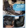 imageMemory Foam Truck Seat Cushion with TPE Gel Support Truck Seat Cushion with NonSlip Washable Cover for Back Support ampamp Pain Relief During Long DrivesBlackampampGrayDark Gray