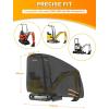 imageMini Excavator Cover Fits 30004000 lbs Models 420D OxfordFabric Zippered Excavators Cover Compatible with Bobcat E20Kubota U17John Deere 17GYanmar ViO17 Waterproof UV Dust Snow Rain ProtectionS20003000lbs