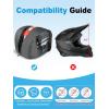 imageMotorcycle Helmet Bag Moto Helmet Bag with Pocket ampamp StrapWaterproof Powersports Storage Bags with Soft Rubber Zips ampamp Reflective Strip SmallSmall