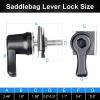 imageMotorcycle Saddlebag Lever Lock  Saddlebag Hardware Theft Deterrent System Lock Compatible with Harley Davidson Road King Street Electra Sport Tri Glide Lower Rider CVO Ultra Limited Black