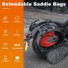 imageMotorcycle Saddlebags with Protective Cover Large Capacity Extendable Saddle Bags Motorcycle Side Bag with Reflective Strip