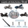 imageMotorcycle Short Antenna  2 Pack 7 inches Rubber Antenna Replacement for FMAM Reception Compatible with Harley Davidson 19892022 Street Road CVO Trike Touring Glide ampamp Ultra Limited