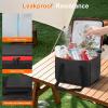 imagePortable Soft Cooler Bag Collapsible Insulated LeakProof Car Cooler Bag Insulated Ice Chest with Waterproof Zipper LeakProof Organizer for Cars Fits Most Vehicles OrangeRed
