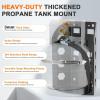 imagePropane Tank Holder for 5lb TanksThickened Mount Bracket with 2 Straps and Protective Padding for Truck Car RV Trailers Camping Fit 8 in Diameter Bottle10lb