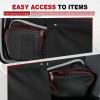 imageSaddlebag Lid Organizers 2 Pack Universal Saddle Bag Lid Organizer Pouch Set with Elastic Slots Compatible with Harley Davidson 19932022 Touring Road King Electra Glide Road Glide Black