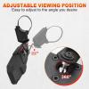 imageUTV Center Rear View Mirror SXS Rearview Mirror with 15quot2quot Roll Cage 360 Adjustable Viewing Angle Compatible with Polaris RZR Honda Pioneer Talon Kawasaki Mule Teryx Can Am X3 CFMOTO
