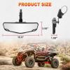 imageUTV Center Rear View Mirror SXS Rearview Mirror with 15quot2quot Roll Cage 360 Adjustable Viewing Angle Compatible with Polaris RZR Honda Pioneer Talon Kawasaki Mule Teryx Can Am X3 CFMOTO