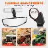 imageUTV Center Rear View Mirror SXS Rearview Mirror with 15quot2quot Roll Cage 360 Adjustable Viewing Angle Compatible with Polaris RZR Honda Pioneer Talon Kawasaki Mule Teryx Can Am X3 CFMOTO