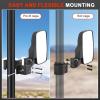 imageUTV Side Mirrors Fits 175quot2quot Roll Cage and Profit Cage UTV Side View Mirrors with Extension Compatible with Polaris Ranger 570 1000 900 XP 20152024 General 1000 Can Am Commander Trail