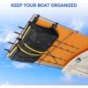 imageWaterproof TTop Storage Bag 600D OxfordFabric Boat Storage Bags  Holds Up to 6 Type II Life Jackets  MultiOrganizer Fits Most TTop Boats