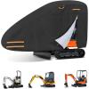 imageMini Excavator Cover Fits 30004000 lbs Models 420D OxfordFabric Zippered Excavators Cover Compatible with Bobcat E20Kubota U17John Deere 17GYanmar ViO17 Waterproof UV Dust Snow Rain ProtectionL30004000lbs