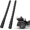 imageMotorcycle Short Antenna  2 Pack 7 inches Rubber Antenna Replacement for FMAM Reception Compatible with Harley Davidson 19892022 Street Road CVO Trike Touring Glide ampamp Ultra Limited