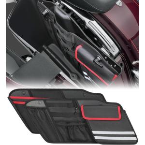 image2Pack Motorcycle Saddlebag Organizer Compatible with 20142025 Harley Davidson Touring Models Road Glide Street Glide Electra Glide Road King Hard Saddle Bag Side Storage Pouch