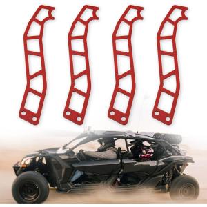 image4PCS Door Latch Handles Compatible with 20172022 CanAM Maverick X3 X RS DS Turbo R Max 2 ampamp 4 Door Models Red