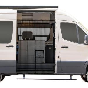 image59quotH x 43quotW Sliding Door Van Bug Screen Magnetic Closure Van Screen Mesh Curtains Side Door Camping Mosquito Net Compatible with MercedesBenz Metris Ford Transit Connect Campervan SmallLarge 83H x 59W