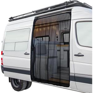 image59quotH x 43quotW Sliding Door Van Bug Screen Magnetic Closure Van Screen Mesh Curtains Side Door Camping Mosquito Net Compatible with MercedesBenz Metris Ford Transit Connect Campervan SmallMedium 71H x 59W