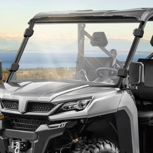 imageFront Scratch Resistant Windshield Compatible with CFMOTO UFORCE 1000 20192025 ampamp 1000 XL 20222025 PC UTV Full Windshield Accessories Protects Against Wind Dust Dirt Snow Rain