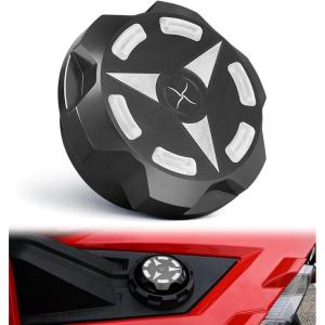 imageGas Fuel Cap Compatible with 20152023 Polaris Slingshot LE SL S R SLR Grand Touring Aluminum Oil Cap Replacement for 2521278BLACKBlack