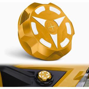 imageGas Fuel Cap Compatible with 20152023 Polaris Slingshot LE SL S R SLR Grand Touring Aluminum Oil Cap Replacement for 2521278BLACKYellow
