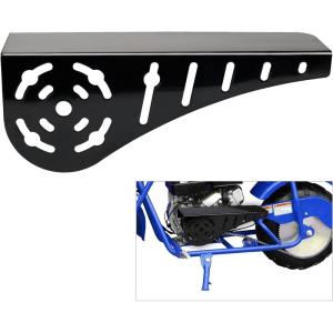 imageMini Bike Chain Guard Cover for Most Mini Bikes Compatible with 57HP Predator 196cc 212cc 201cc Compatible with Honda Clone Tecumseh Briggs ampamp Stratton Engines ChromeBlack