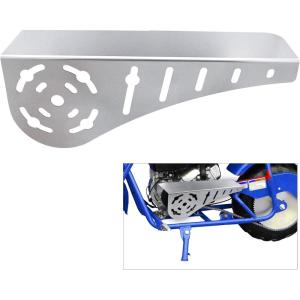 imageMini Bike Chain Guard Cover for Most Mini Bikes Compatible with 57HP Predator 196cc 212cc 201cc Compatible with Honda Clone Tecumseh Briggs ampamp Stratton Engines ChromeChrome
