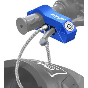 imageMotorcycle Lock Combo  Helmet and Brake AntiTheft Grip for All Motorcycle Bike ATV Scooter With Handlebar Diameters Within 1315 Inches BlackBlue