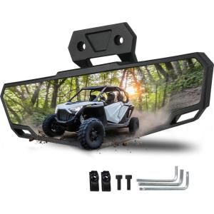 imageRear View Mirror Race Convex Mirror Compatible with Polaris RZR XP 1000 PRO XP 4 Pro S Turbo R TrailS 2024 2023 2022 2021 2020 HD Replacement for 2883763