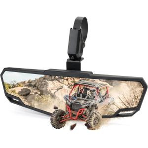 imageUTV Center Rear View Mirror SXS Rearview Mirror with 15quot2quot Roll Cage 360 Adjustable Viewing Angle Compatible with Polaris RZR Honda Pioneer Talon Kawasaki Mule Teryx Can Am X3 CFMOTO