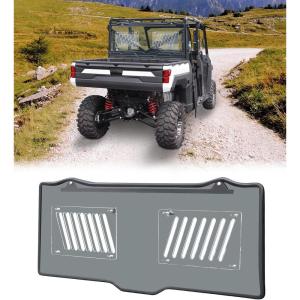 imageVented Rear Window Compatible with Polaris Ranger XP 1000CREW 20172025 Ranger 1000CREW 20202025 XP 900CREW 20132019 Scratch Resistant PC Light Smoke Tinted Back WindshieldSmoke Tinted