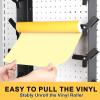 image4Roll Vinyl Roller Holder with Brackets No Extra Rod Roll Required Metal WallMounted Storage Rack for Car Vinyl Wallpaper Window Film Wall Mount Garage Organizer Rollers Not Included
