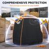 imageForklift Cover Waterproof Heavy Duty 420D OxfordFabric with Side Zipper Vent ampamp Reflective Strips for Rain ampamp UV Protection Fits Forklifts Up to 6000 Lb
